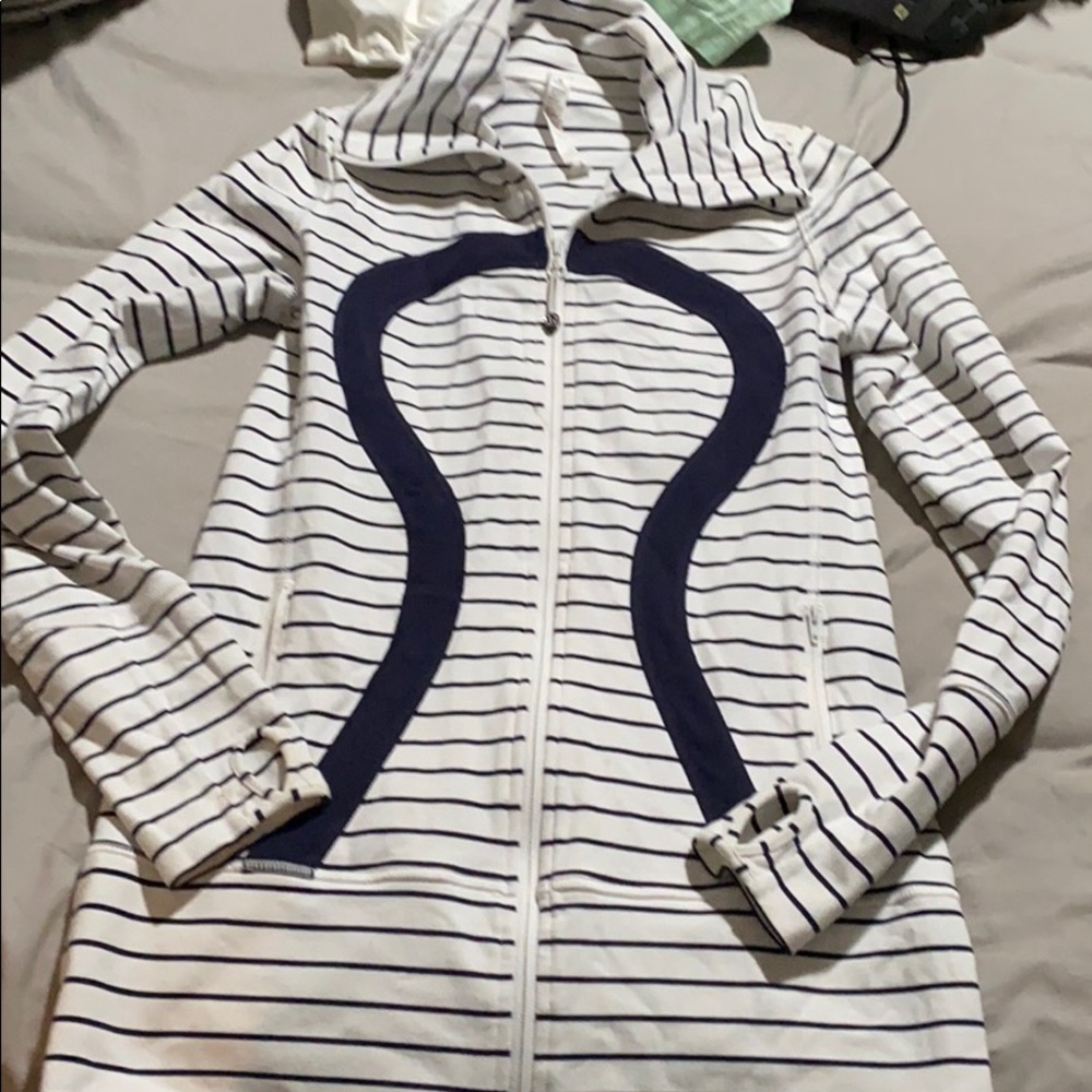 Lululemon quiet stripe jacket sz 6 rare